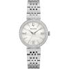 Bulova Ladies’ Classic Crystal Stainless Steel 3-Hand Quartz Watch, White Mother-of-Pearl Dial(Stainless Steel)