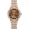 Bulova Ladies’ Crystal Phantom 3-Hand Quartz Watch, Faceted Mineral Glass Dial(Rose Gold)