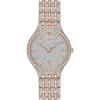 Bulova Ladies’ Crystal Phantom Rose Gold Tone Stainless Steel 2-Hand Quartz Watch, 440 Crystals and Pave Dial Style: 98L235