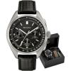 Bulova Men’s Archive Series Lunar Pilot 6-Hand Chronograph High Performance Quartz Stainless Steel and Black Nylon Strap Watch Set, Sapphire Crystal Style: 96B251