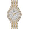 Bulova Men’s Crystal Phantom Gold Tone 3-Hand Quartz Stainless Steel Style: 98A229