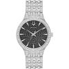 Bulova Men’s Crystal Phantom Stainless Steel 3-Hand Quartz Watch, Black Dial Style: 96A227