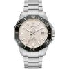 Bulova Men’s Marine Star High Performance Quartz Series C Watch, Silver-Tone Stainless Steel Bracelet, White Dial (Style: 96B426)