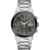 Bulova Men’s Modern Millenia Chronograph 6-Hand Quartz Stainless Steel Watch, Day/Date, Edge to Edge Crystal, 41mm(Silver/Black)