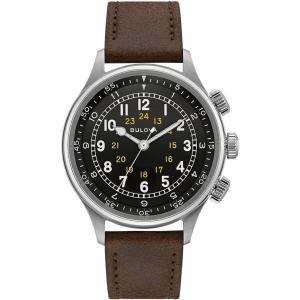 Bulova Archive Series: Military – 96A245(Brown)