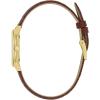 Bulova Classic Quartz Ladies Watch, Stainless Steel Diamond(Brown Leather Strap  Mother-of-Pearl Dial)