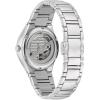 Bulova Ladies’ Classic 3-Hand Automatic Stainless Steel Watch, Mother-of-Pearl Dial(Silver)