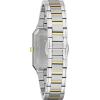 Bulova Ladies’ Classic Diamond Two-Tone Stainless Steel 3-Hand Quartz Watch,White Dial Style: 98P209
