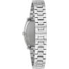 Bulova Ladies Dress Classic Diamond 3-Hand Quartz Watch, Stainless Steel Bracelet, 26x35mm Case(Silver)