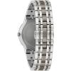 Bulova Men’s Modern Diamond Quartz Two Tone Stainless Steel Watch, Grey Dial Style:98D186