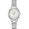 Bulova-Ladies’ Crystal Stainless Steel Box Set with White Mother-of-Pearl Dial 3-Hand Quartz-Watch and Heart Crystal-Pendant-Necklace, 30mm Style: 96X162