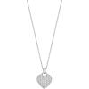 Bulova-Ladies’ Crystal Stainless Steel Box Set with White Mother-of-Pearl Dial 3-Hand Quartz-Watch and Heart Crystal-Pendant-Necklace, 30mm Style: 96X162