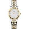 Bulova Classic Quartz Ladies Watch, Stainless Steel Diamond(Two-Tone Yellow Gold)