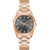 Bulova Ladies’ Classic Surveyor Diamond Rose Gold Stainless Steel 3-Hand Quartz Watch, Gray Dial: 97P156
