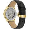 Bulova Men’s Classic Sutton 4-Hand Automatic Watch, 24-Hour Sub Dial, Open Aperture, Self-Winding, Exhibition Caseback, Double Curved Mineral Crystal, Luminous Hands, 42mm(Gold)