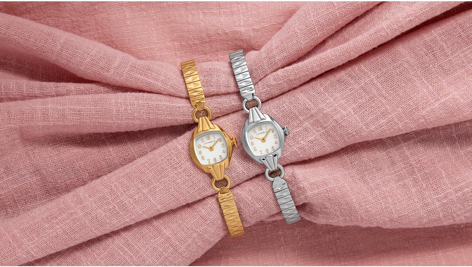imageCaravelle by Bulova Ladies Quartz Vintage Classic WatchGold
