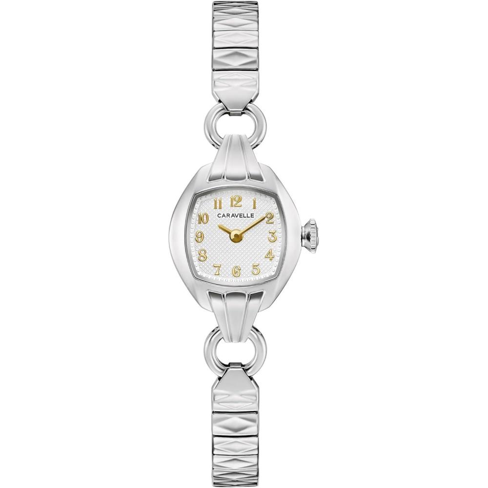 imageCaravelle by Bulova Ladies Quartz Vintage Classic WatchSilver