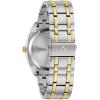 Bulova Men’s Classic Dress Surveyor 2-Hand Day/Date Quartz Watch, Luminous Hands, 39mm(Two-Tone Gold/Blue Dial)