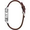 Bulova Men’s Classic Stainless Steel 6-Hand Chronograph Quartz Leather Strap Watch with Grey Dial, Gold Accents, Arabic Markers, 41mm(Brown Strap)