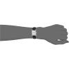 Caravelle by Bulova Ladies’ Dress 3-Hand Quartz Watch, Rectangle Case, Roman Numeral, Curved Mineral(Black Strap/Silver)