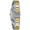 Caravelle by Bulova Ladies’ Dress 3-Hand Quartz Watch, Rectangle Case, Roman Numeral, Curved Mineral(Two Tone Gold)