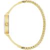 Caravelle by Bulova Ladies Modern Crystal 3 Hand Quartz Stainless Steel Bangle Watch, Expansion Band(Gold Tone)