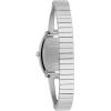 Caravelle by Bulova Ladies Modern Crystal 3 Hand Quartz Stainless Steel Bangle Watch, Expansion Band(Silver/Blue)