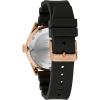 Caravelle by Bulova Men’s Automatic Watch, Vintage Sea Hunter(Black Rubber Strap & Black Dial)