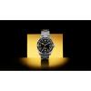 Caravelle by Bulova Men’s Automatic Watch, Vintage Sea Hunter(Silver-Tone Bracelet & Black Dial)