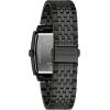 Caravelle by Bulova Men’s Modern Diamond 3-Hand Quartz Steel Tonneau Watch(Black)