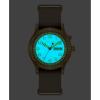 Caravelle by Bulova Men’s Quartz Watch, Vintage Lite Up, Taupe Nylon Strap, Taupe Dial, Day/Date Style: 44C113