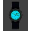 Caravelle by Bulova Men’s Quartz Watch,Vintage Lite Up, Blue Nylon Strap, Blue Dial, Day/Date Style: 43C126