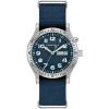 Caravelle by Bulova Men’s Quartz Watch,Vintage Lite Up, Blue Nylon Strap, Blue Dial, Day/Date Style: 43C126