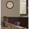 Bulova Atomic Time 2 Analog Wall Clock C5004 | 12.4″ Wooden Frame, Sets Time Automatically | Quartz Movement | Battery Operated | Classic Design(Large)
