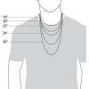 Bulova Jewelry Men’s Black Rhodium Plated Sterling Silver Tennis Necklace inset with 5mm White Topaz Tennis Necklace, Length 22″ Style:BVC1021-WSWTO