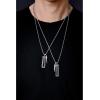Bulova Jewelry Men’s Icon Black Onyx and Black Diamond Amulet Sterling Silver Pendant and Rounded Box Link Chain Necklace, Length 24-26″ Style:BVP1032-WSAA