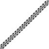 Bulova Men’s Jewelry Classic Curb Chain Dual Surface Blue IP and Brushed Stainless Steel 10MM Bracelet(8.5MM)