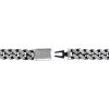 Bulova Men’s Jewelry Classic Curb Chain Dual Surface Blue IP and Brushed Stainless Steel 10MM Bracelet(8.5MM)