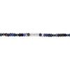 Bulova Men’s Jewelry Classic Semi-Precious Beaded Necklace(Sodalite/ Hematite/ Rhodium Plated)