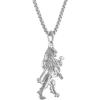 Bulova Men’s Jewelry Crest of Bohemia Necklace in Rhodium Plated Stering Silver with Round Box Link Chain Style:BVP1015-WSNA