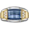 Bulova Men’s Jewelry Icon Collection, Two-Tone 14K Gold Plated Silver(Size 11)
