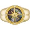 Bulova Men’s Jewelry Marine Star 14K Gold Plated Sterling(Size 10)