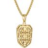 Bulova Men’s Jewelry Our Lady Of Guadalupe Gold-Tone Sterling Silver Pendant, Satin Finish Black Rhodium Plating. 14K Gold-Plated Sterling Silver Necklace Adjusts From 24″ To 26″ Style: BVP1123-YSNA