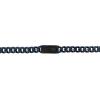 Bulova Men’s Jewelry Polished And Brushed Blue Stainless Steel Necklace Curb Chain Featuring Dual-Surfaced Links Updated In Navy, Length 22″ Style: BVC1067-NVSTNA