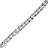 Bulova Men’s Jewelry Polished Stainless Steel Links Accented In Black On The Interior Edges Bracelet, Length 8.5″ Style: BVB1147-NMASTNA