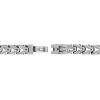 Bulova Men’s Jewelry Polished Stainless Steel Links Accented In Black On The Interior Edges Bracelet, Length 8.5″ Style: BVB1147-NMASTNA