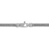 Bulova Men’s Jewelry Silver-Tone Sterling Silver Necklace, Rhodium-Plated Polished Sterling Silver Squared Snake Chain Necklace, Length 22″ Style: BVC1101-WSNA