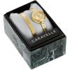 Caravelle Classic Quartz Ladies Dress Bangle Watch and Bangle Box Set(Gold-Tone/Champagne Dial)