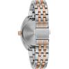 Caravelle Retro Quartz Ladies Watch(Two-Tone/Silver-White dial)