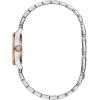 Caravelle by Bulova Ladies Classic 3 Hand Quartz Stainless Steel Watch, Arabic Markers, 30M WR(Two Tone Rose Gold)